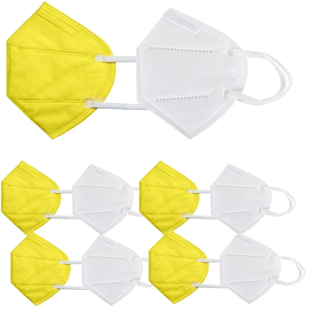 OOMPH Pack of 10 Kn95/N95 Anti-Pollution Reusable 5-Layer Mask