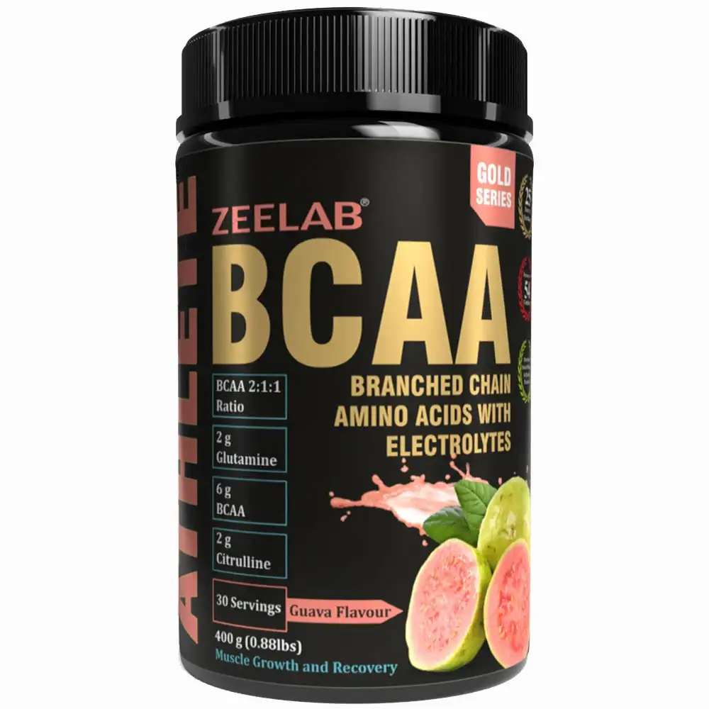 Zeelab Athlete BCAA,  0.88 lb  30 Servings  Guava