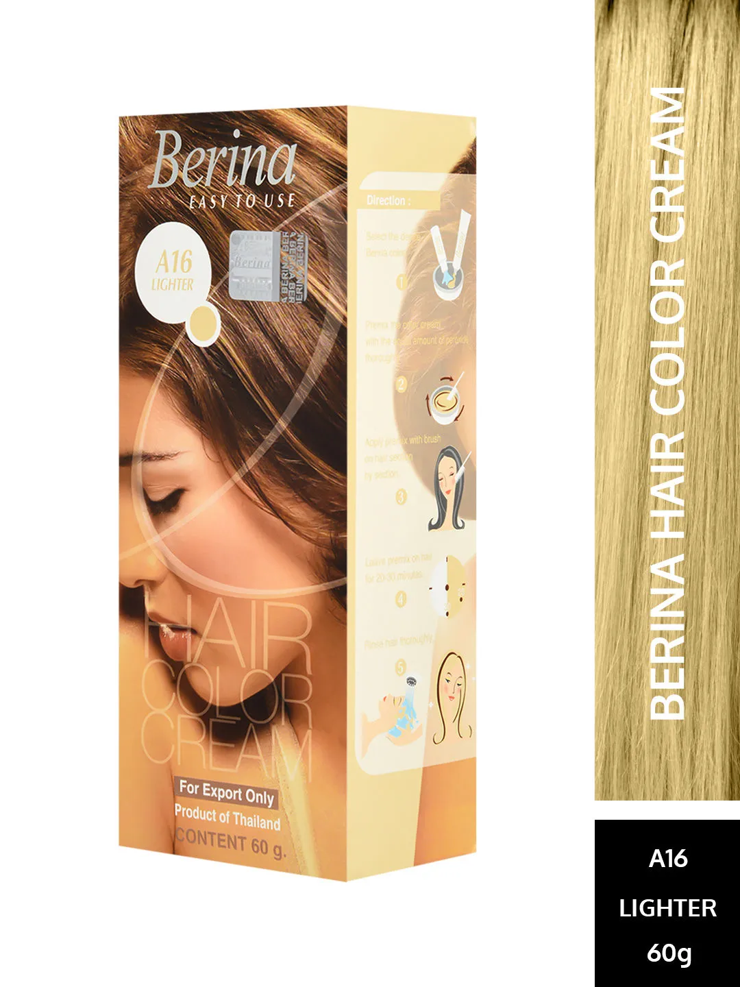 Berina Hair Color Cream - Lighter