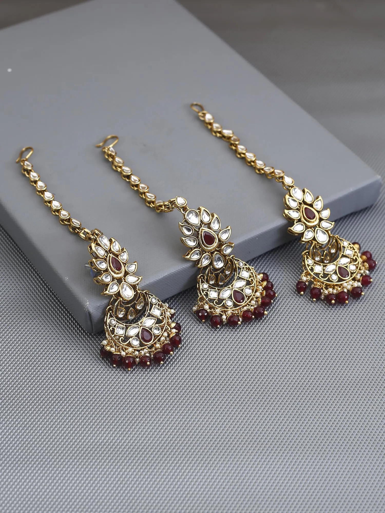 Bling Bag Ruby Jaimini Maang Tikka Set