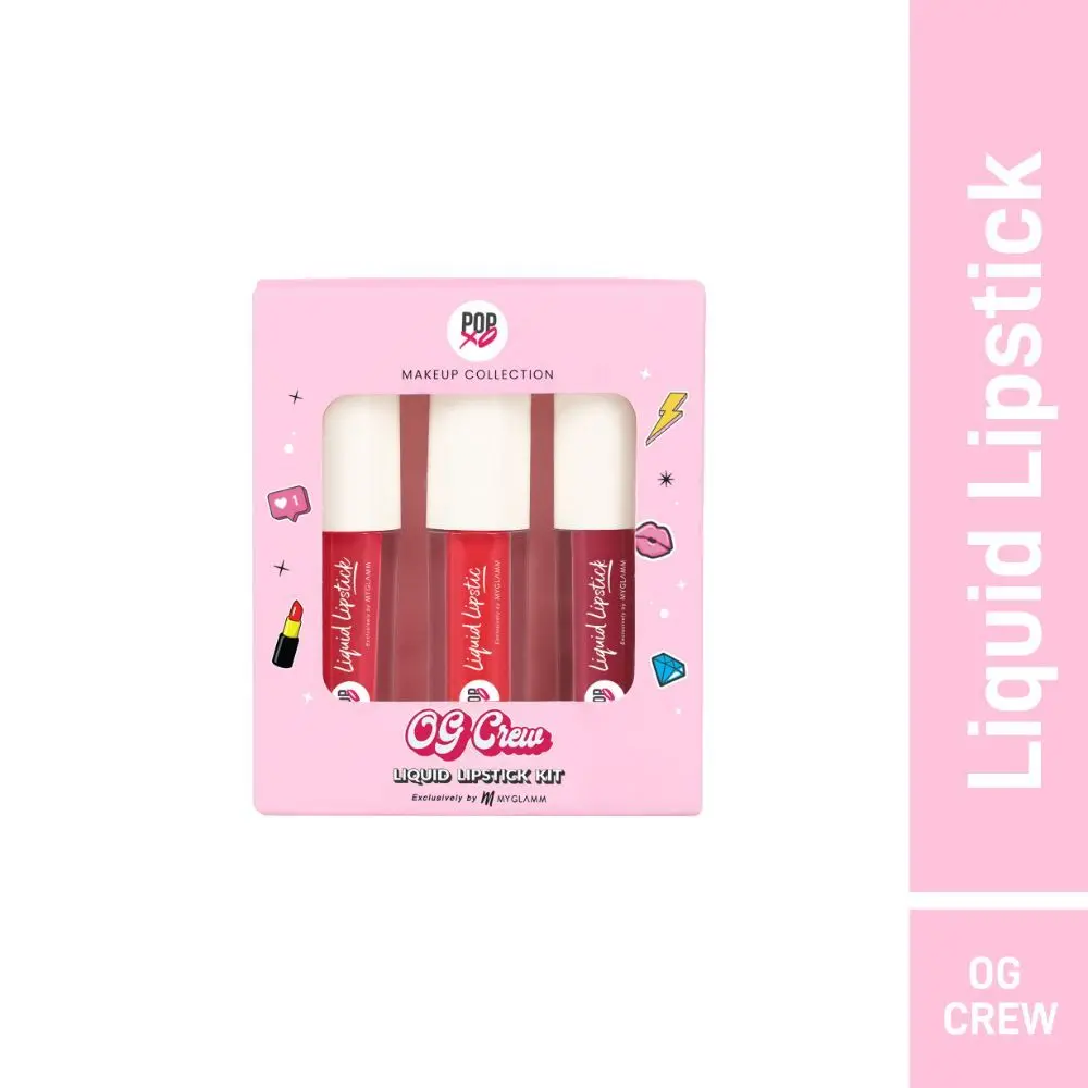 MyGlamm POPxo Makeup OG Crew Liquid Lipstick Kit-Blair, Cheryl, Emily-