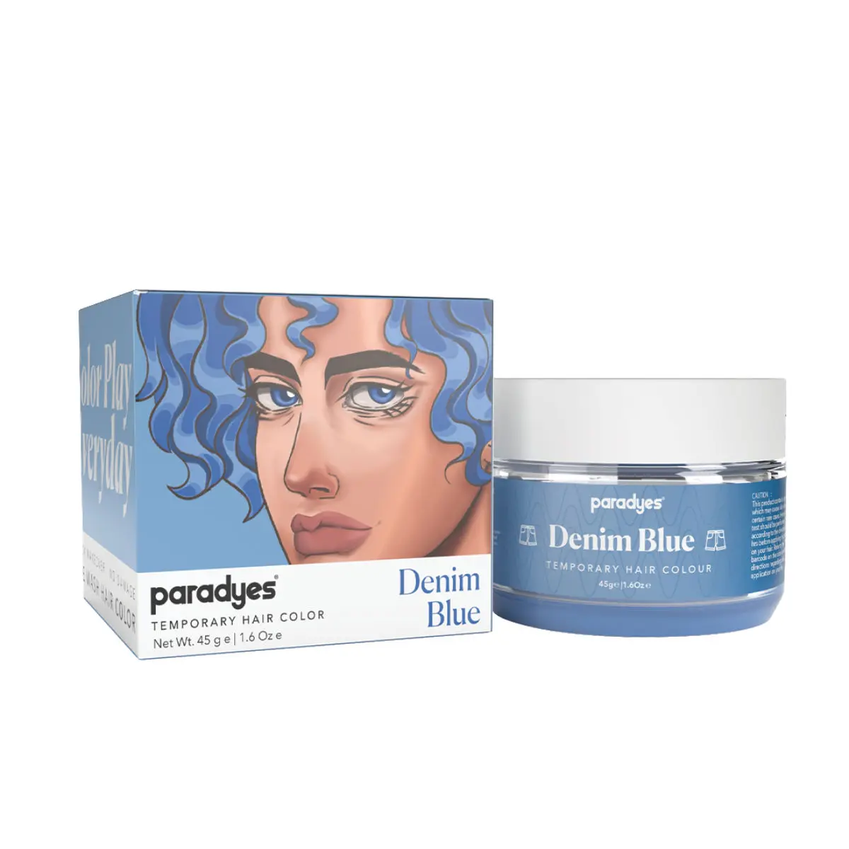 Paradyes Denim Blue Temporary One Wash Hair Color 45 gm