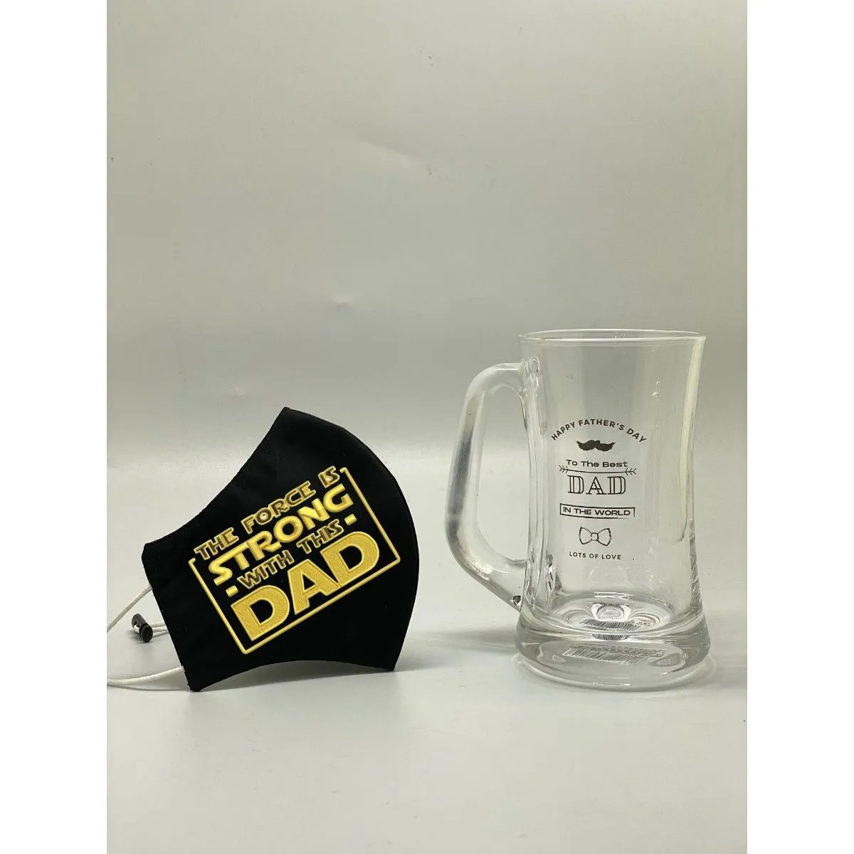 The Tie Hub STRONG DAD Face Mask with Beer Mug