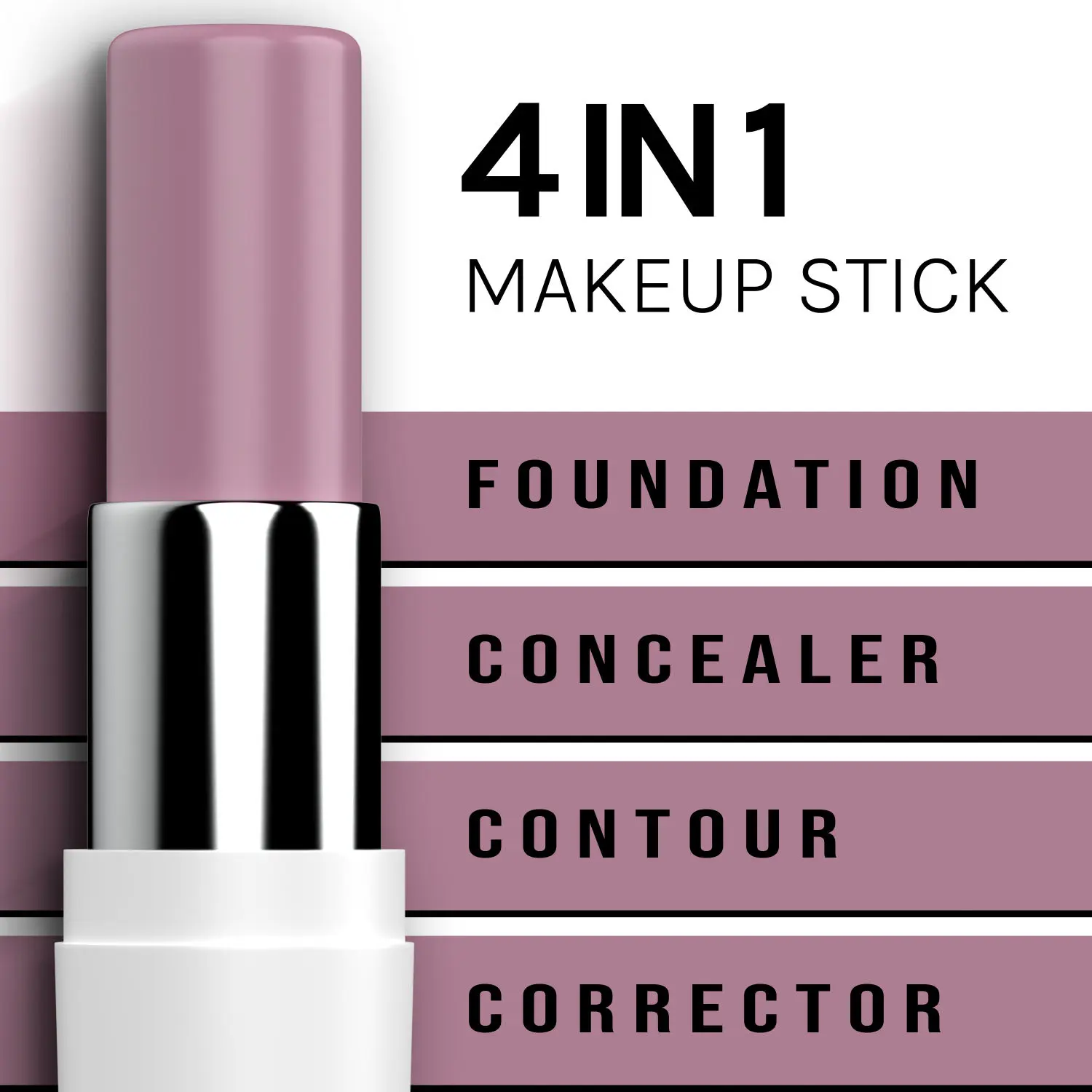 Bella Voste 4-in-1 MAKEUP STICK, LAVENDER (22) (5.5 g)