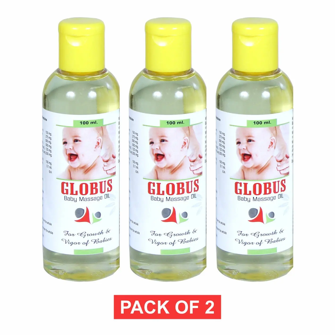 Globus Ayurvedic Baby Massage Oil 100 ml (Pack of 3)