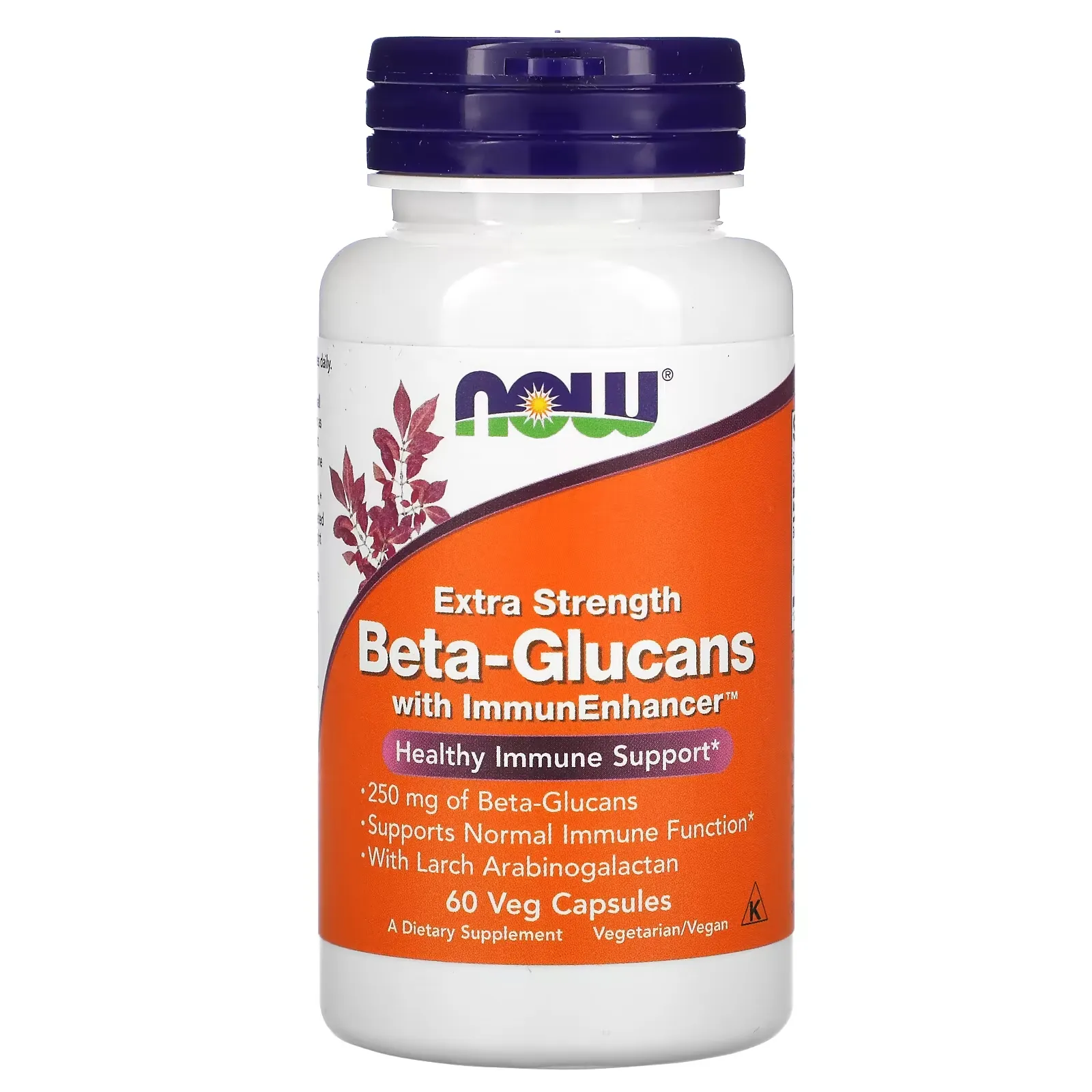 Beta-Glucans, with ImmunEnhancer, Extra Strength, 250 mg, 60 Veg Capsules