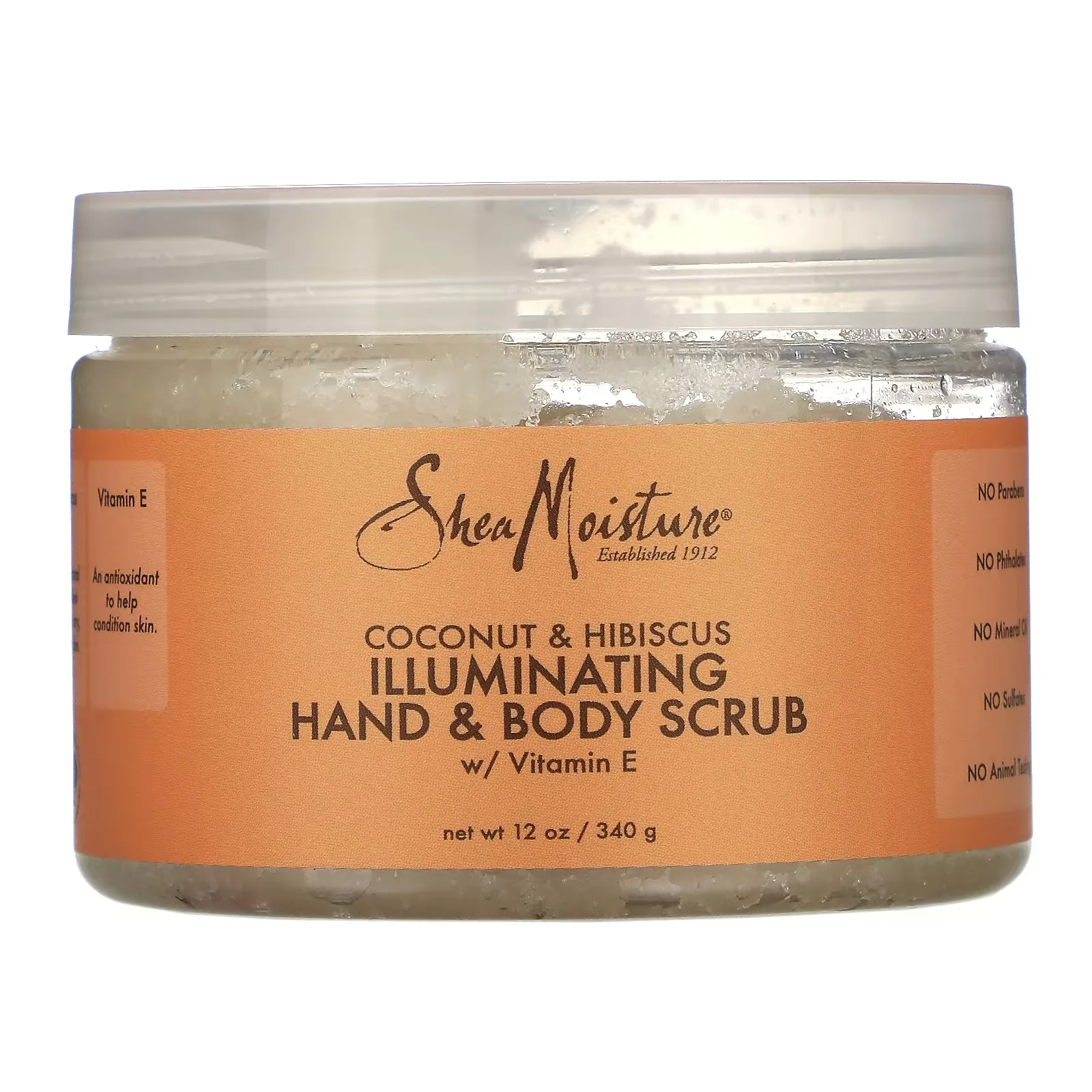 Illuminating Hand & Body Scrub, Coconut & Hibiscus, 12 oz (340 g)