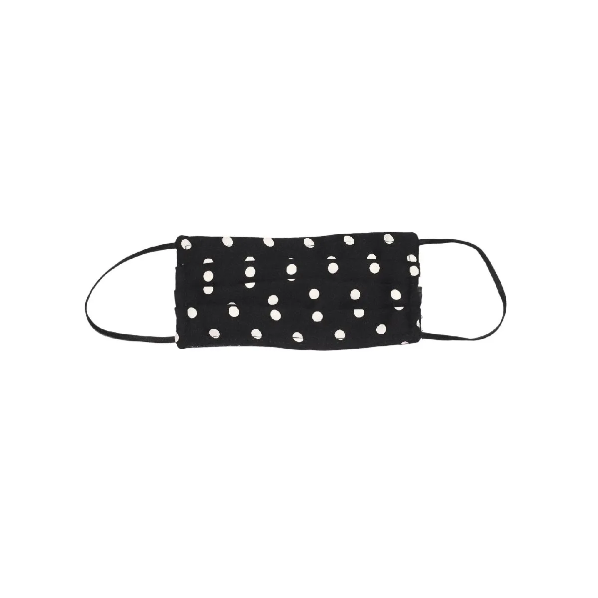 Bellofox 3-Ply Black Black Polka Dot Cotton Face Mask