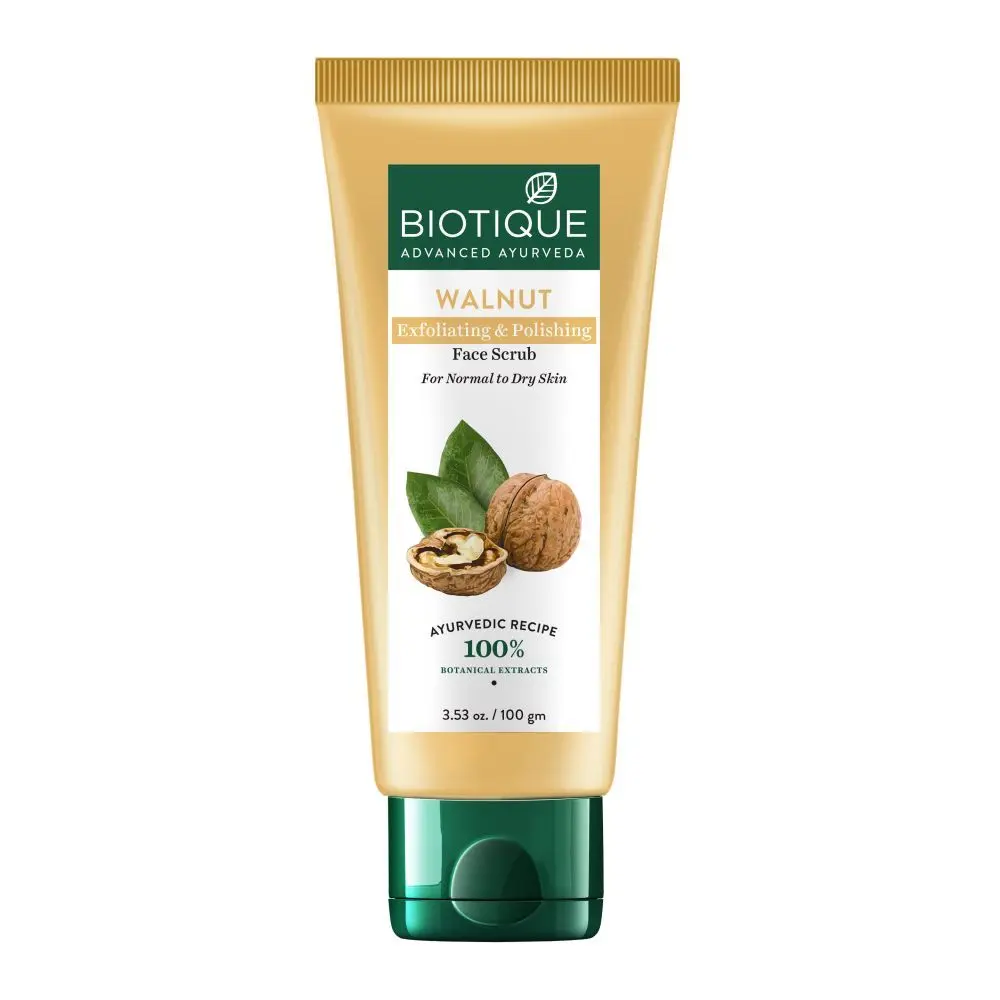 Biotique Walnut Exfoliating & Polishing Face Scrub 100gm Tube