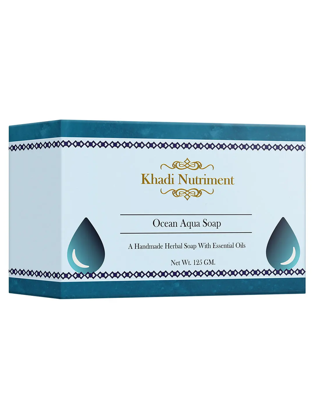 Khadi Nutriment Ocean Aqua Soap,125 gm Soap for Unisex (Pack of 1)