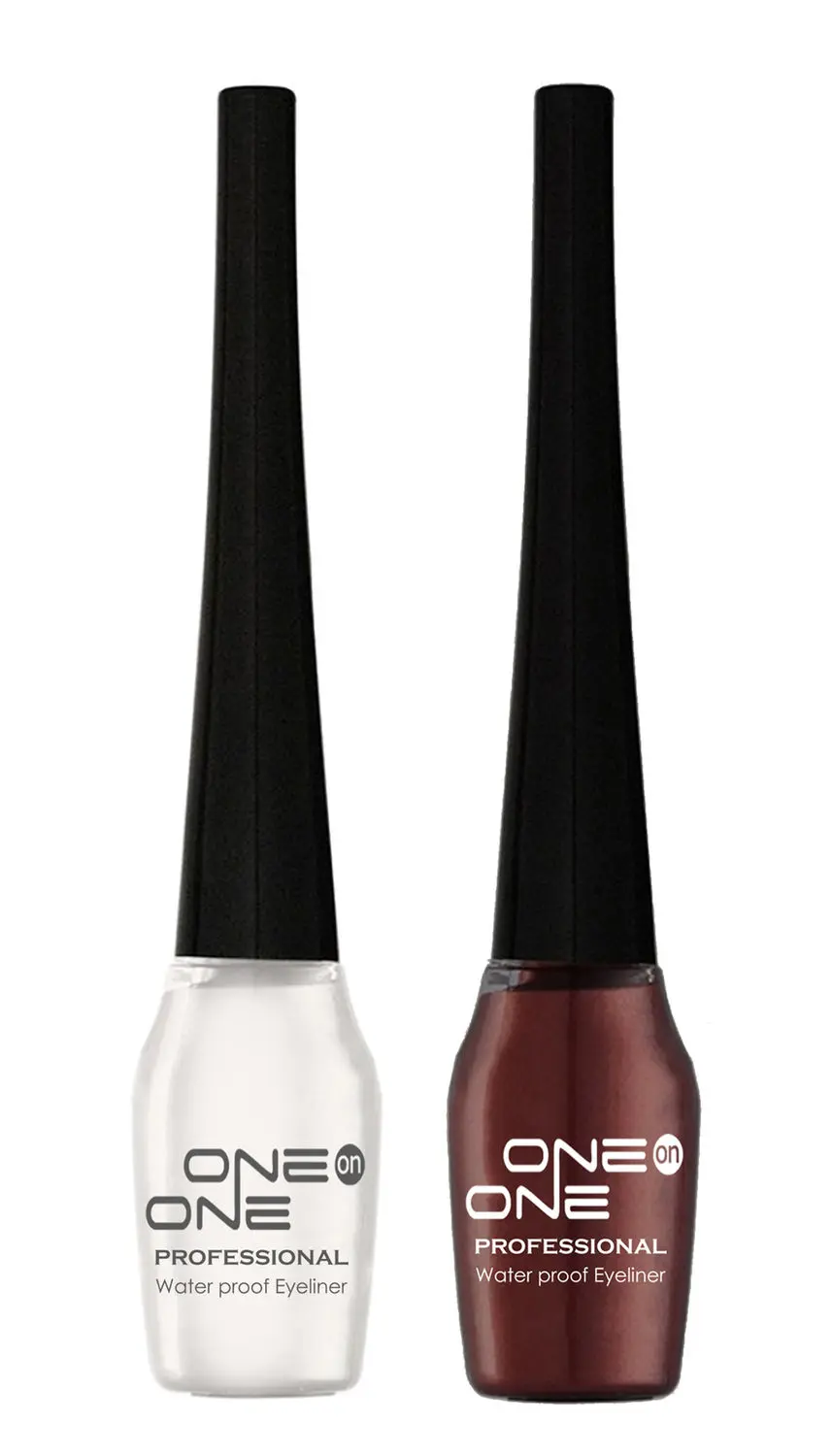 ONE on ONE Waterproof Eyeliner, Set of 2 (White and Brown)