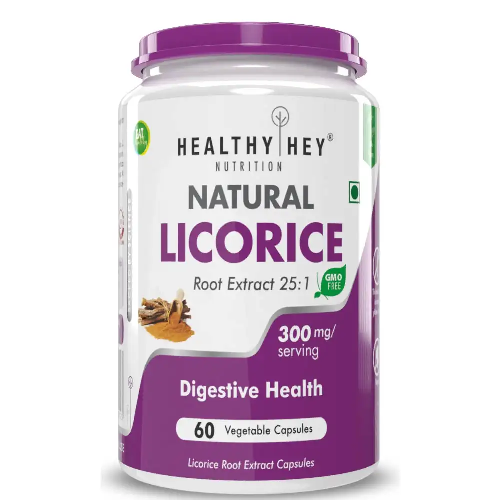 HealthyHey Nutrition Licorice Root Extract,  60 veggie capsule(s)