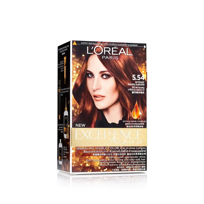 L'Oreal Paris Excellence Fashion - Shade 5.54 Intense Warm Auburn