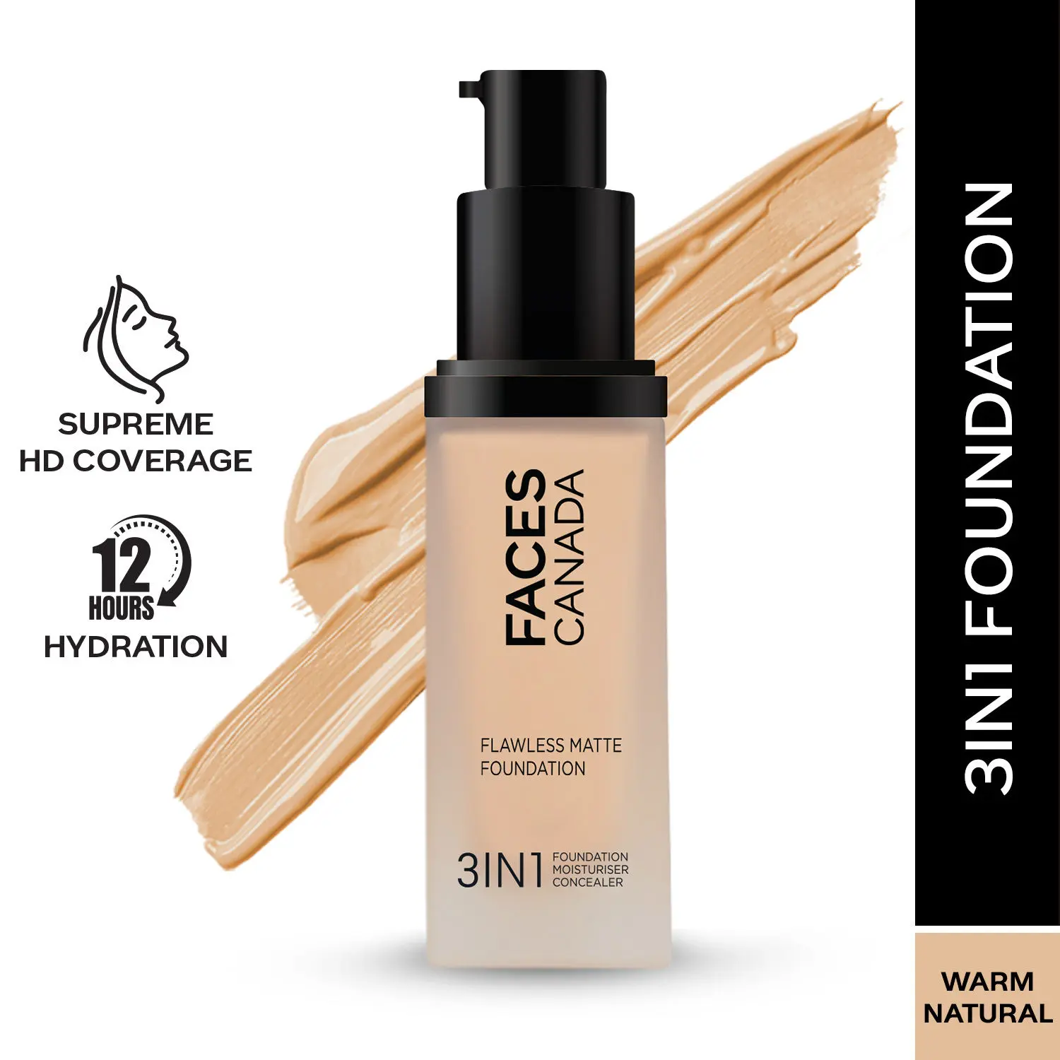 FACES CANADA Flawless Matte Foundation Warm Natural 021 30ml