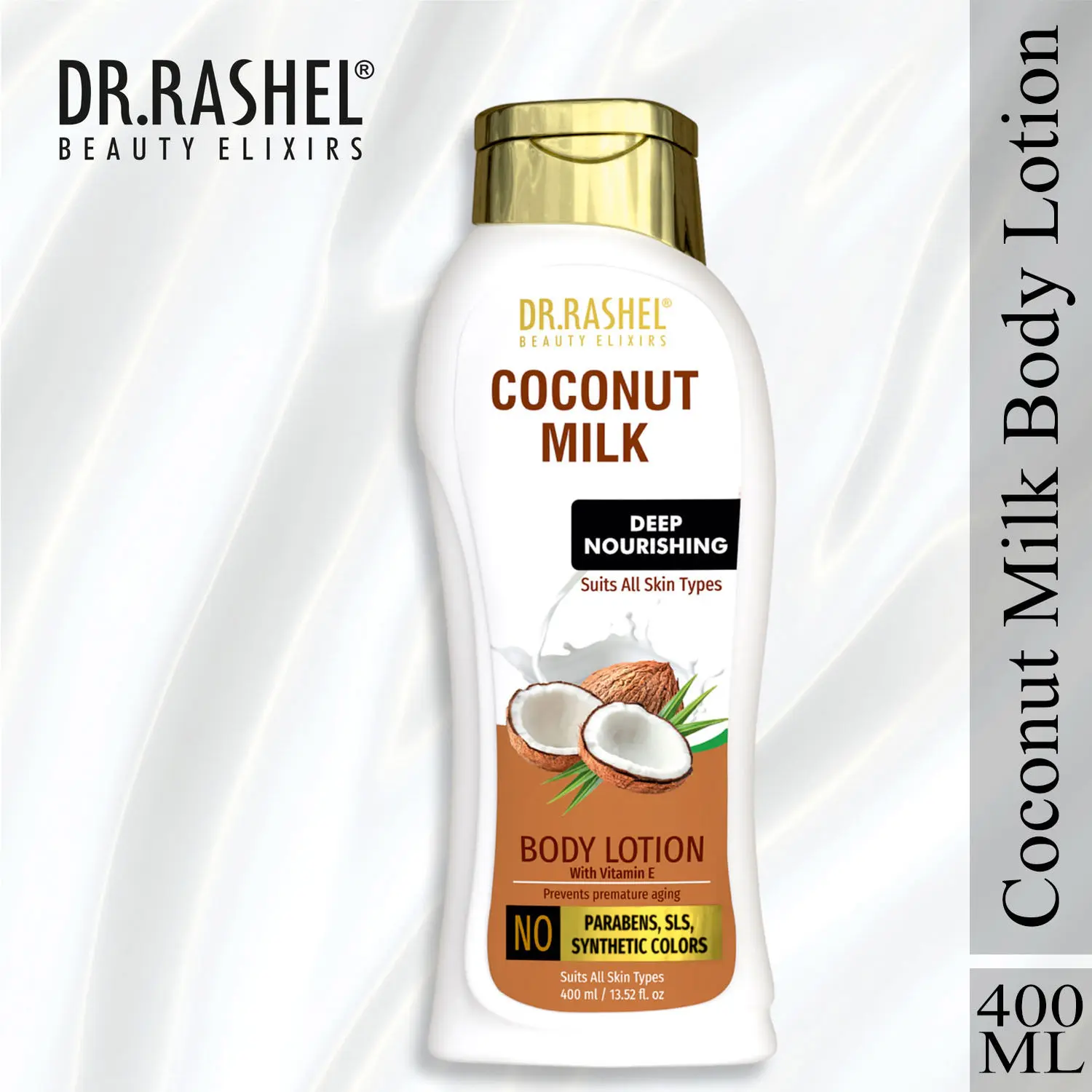 Dr.Rashel Coconut Milk Deep Nourishing Body Lotion Suits All Skin Types (400ml)