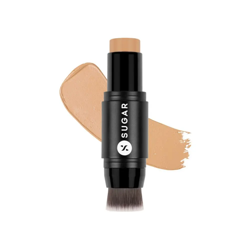 SUGAR Cosmetics Ace Of Face - Foundation Stick - 40 Breve - Waterproof, Full Coverage Foundation for Women with Inbuilt Brush | Mini