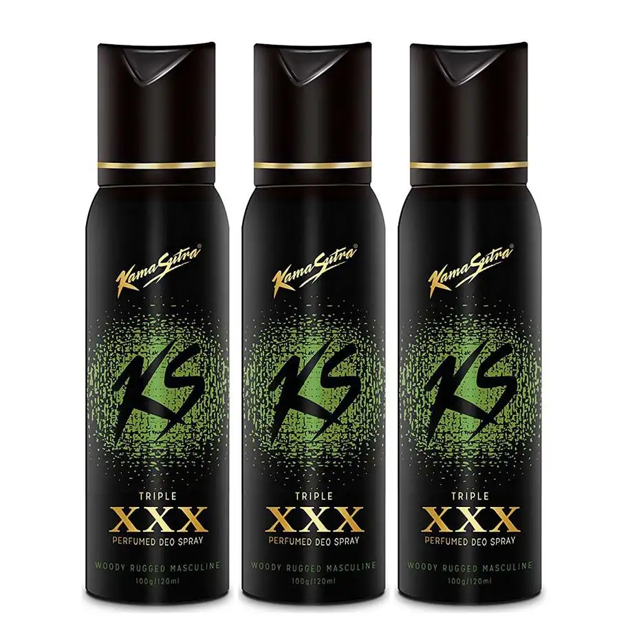 Kamasutra XXX Deo Pack of 3,  120 ml  for Women & Men