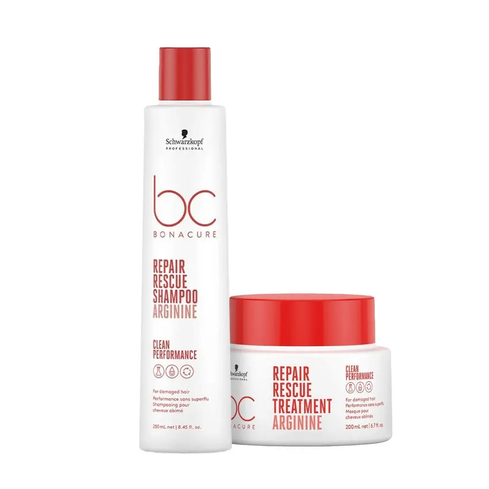 Schwarzkopf Professional Bonacure Repair Rescue with Arginine Shampoo + Mask Combo (250 ml +200 ml)