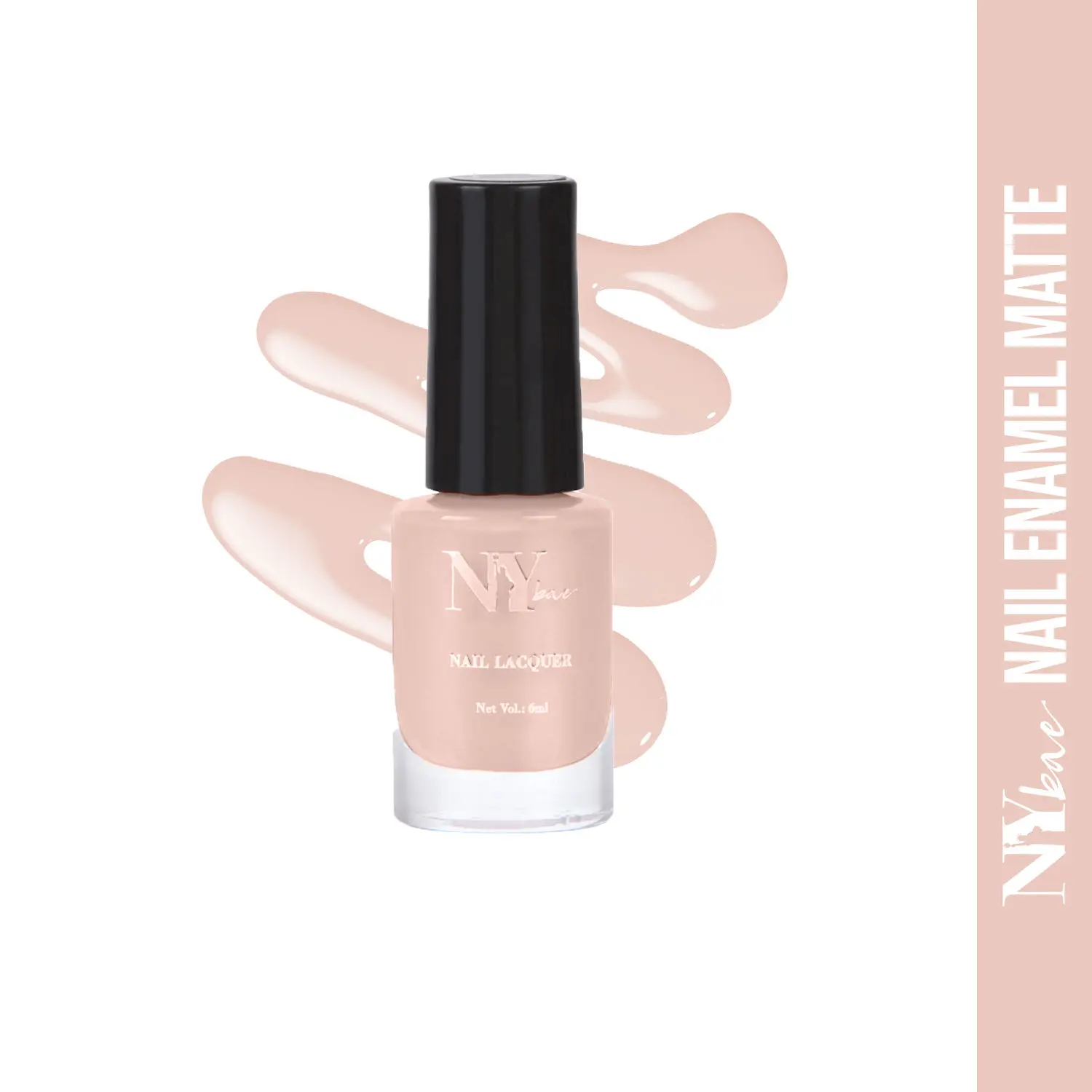 NY Bae Matte Nail Enamel - Turkey Sandwich 7 (6 ml) | Pink Nude | Luxe Matte Finish | Highly Pigmented | Chip Resistant | Long lasting | Full Coverage | Streak-free Application | Vegan | Cruelty Free | Non-Toxic