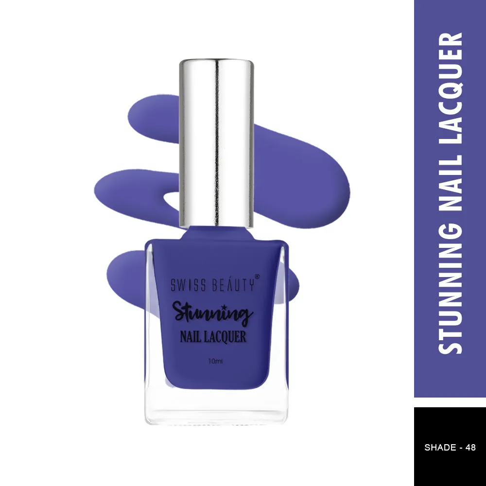 Swiss Beauty Stunning Nail Lacquer - 48 Blue Denim