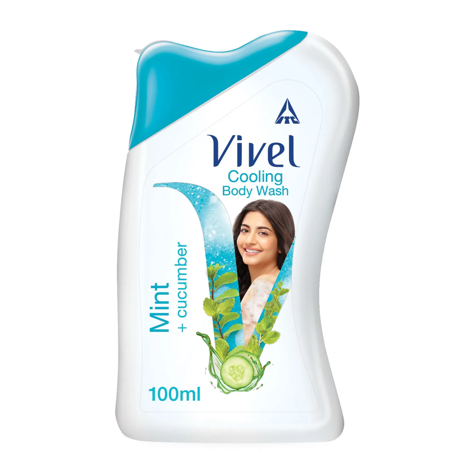 Vivel Body Wash, Mint & Cucumber, Cooling & Moisturising Shower Creme