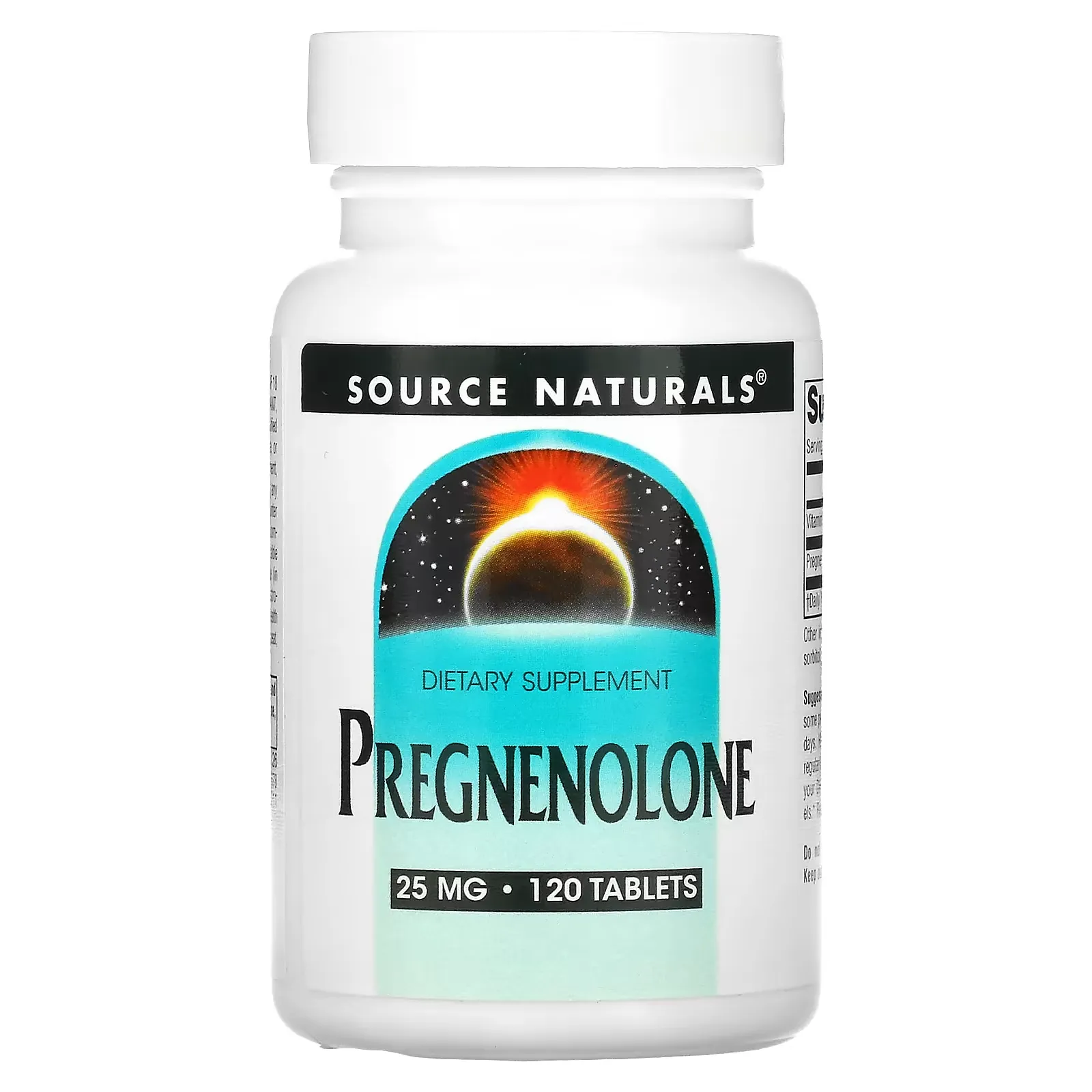 Pregnenolone, 25 mg, 120 Tablets