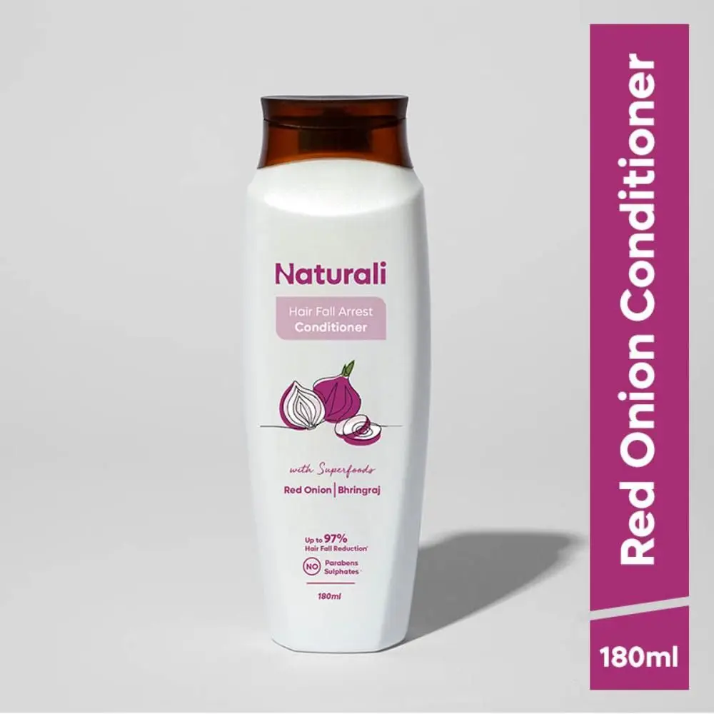 Naturali Hairfall Arrest Conditioner with Red Onion & Bhringraj | Reduces Hairfall | Conditioner for Women & Men