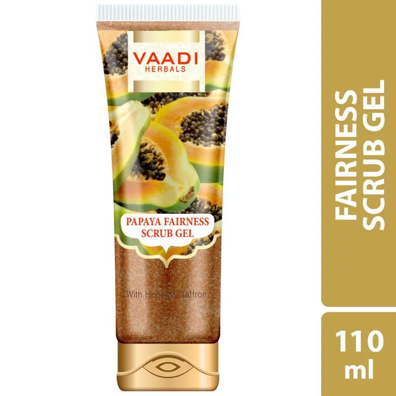 Vaadi Herbals Papaya Fairness Scrub Gel With Honey & Saffron