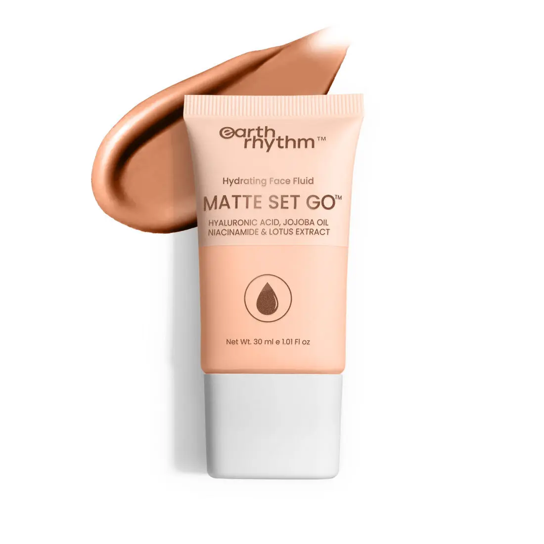 Earth Rhythm Hydrating Matte Set Go Face Fluid Foundation | SPF 30, PA++++ - TAN TAWNY