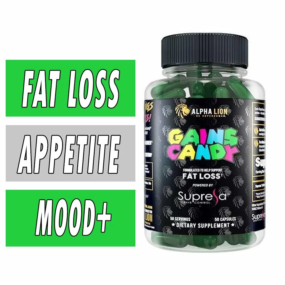 Gains Candy Supresa - Alpha Lion - 50 Capsules