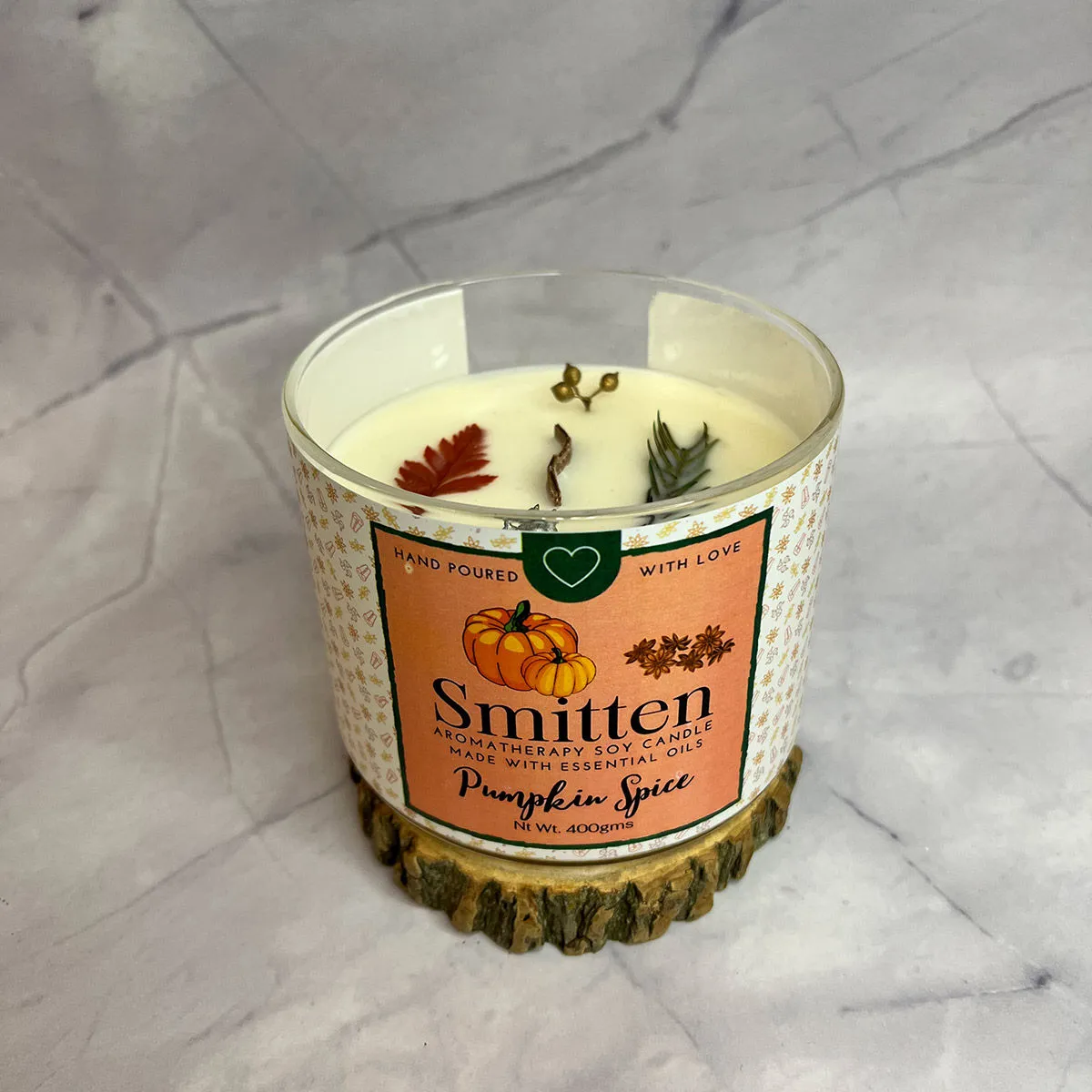 Smitten Aromatherapy Candle Pumpkin Spice (400gms)