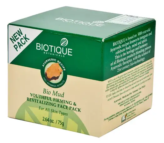 Biotique Bio Mud Youthful Firming & Revitalizing Face Pack,  75 g  All Skin Types