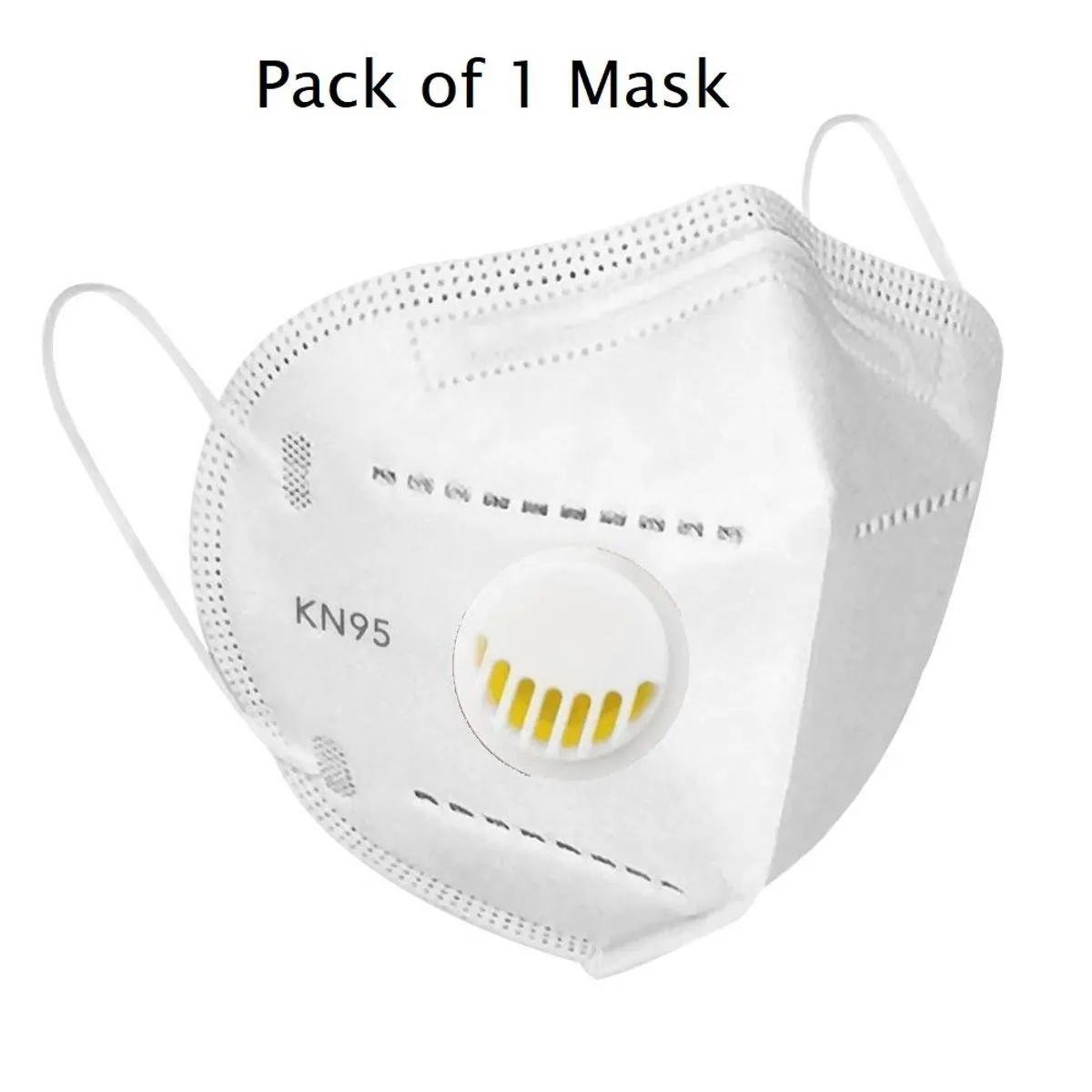 Fabula White KN95 Anti-Pollution Mask with Respirator Valve Pack of 1