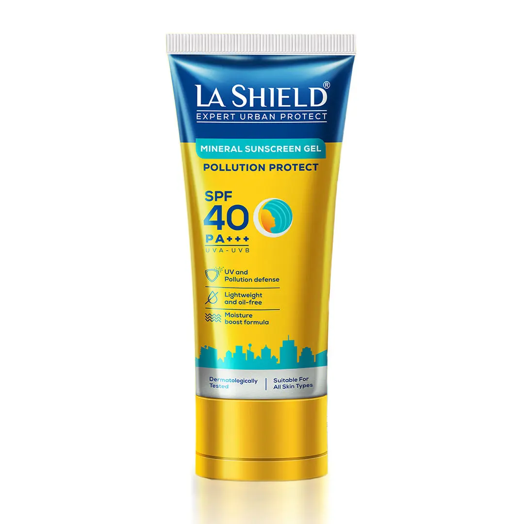 La Shield Pollution Protect Mineral Sunscreen Gel SPF 40