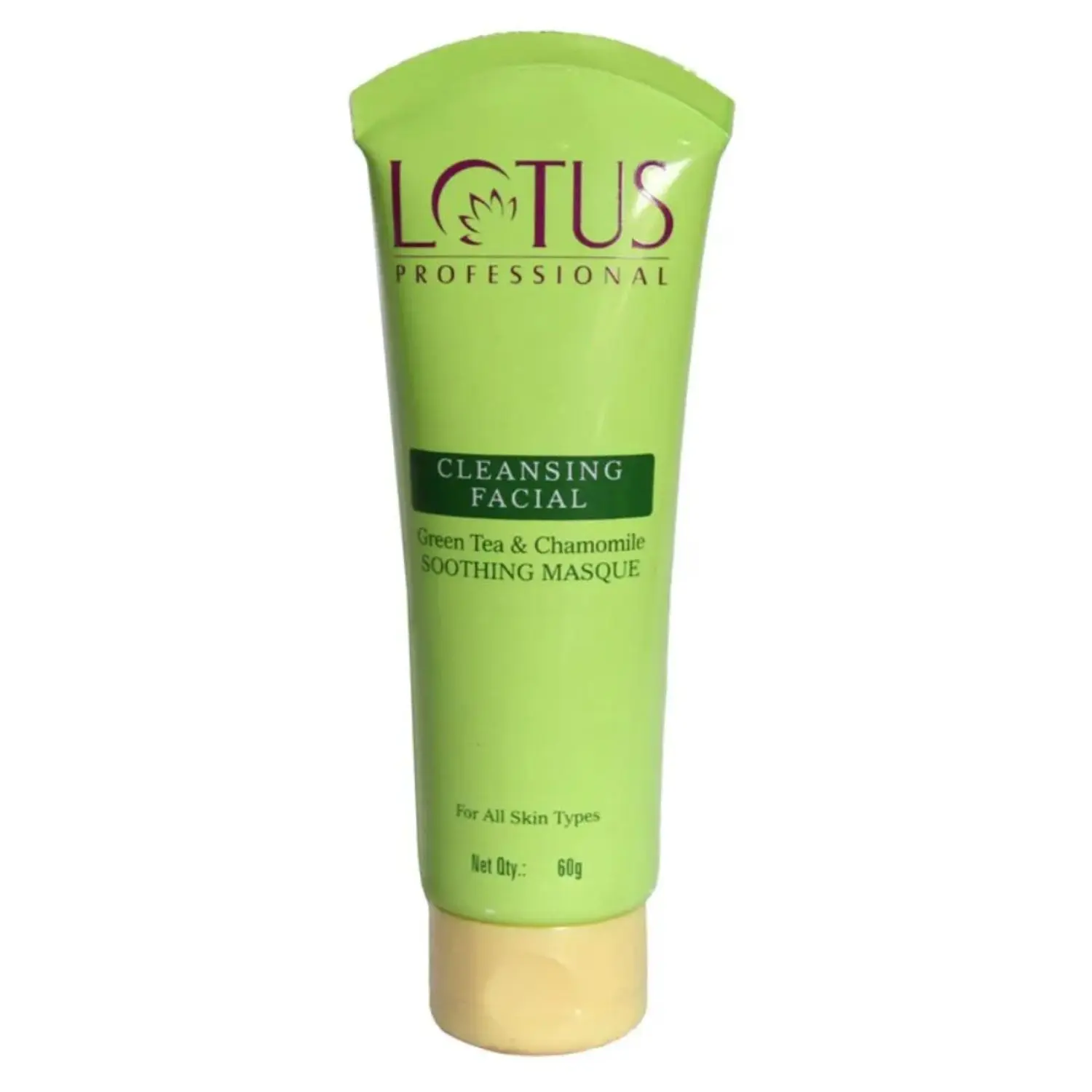 Lotus Professional Cleansing Facial Green Tea And Chamomile Soothing Masque | Anti-Tan & Soothing Mask | All skin types | 60g