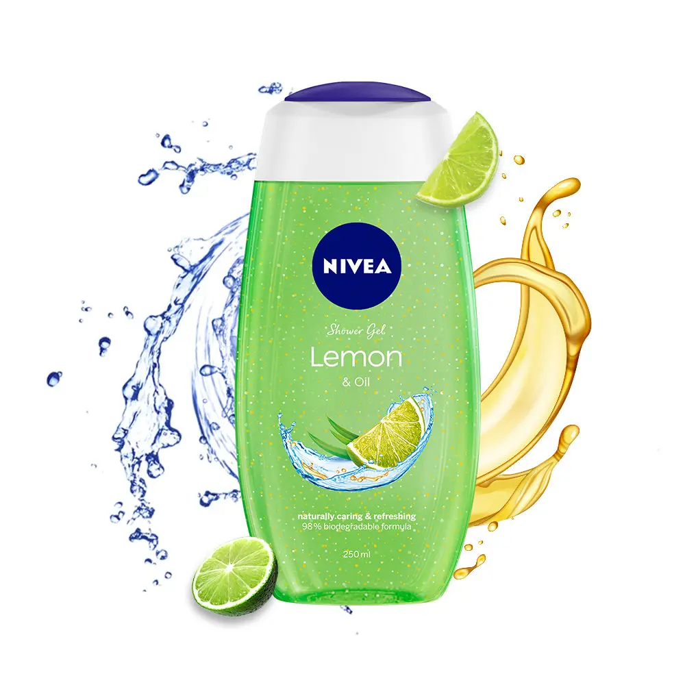 Nivea Lemon & care oil Body wash for long-lasting freshness (250 ml)