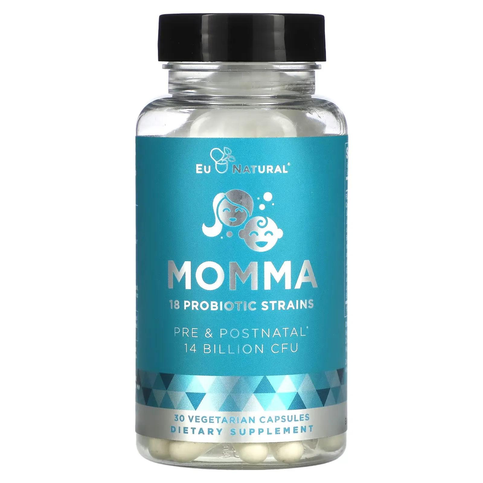 Momma, 18 Probiotic Strains, 14 Billion CFU, 30 Vegetarian Capsules