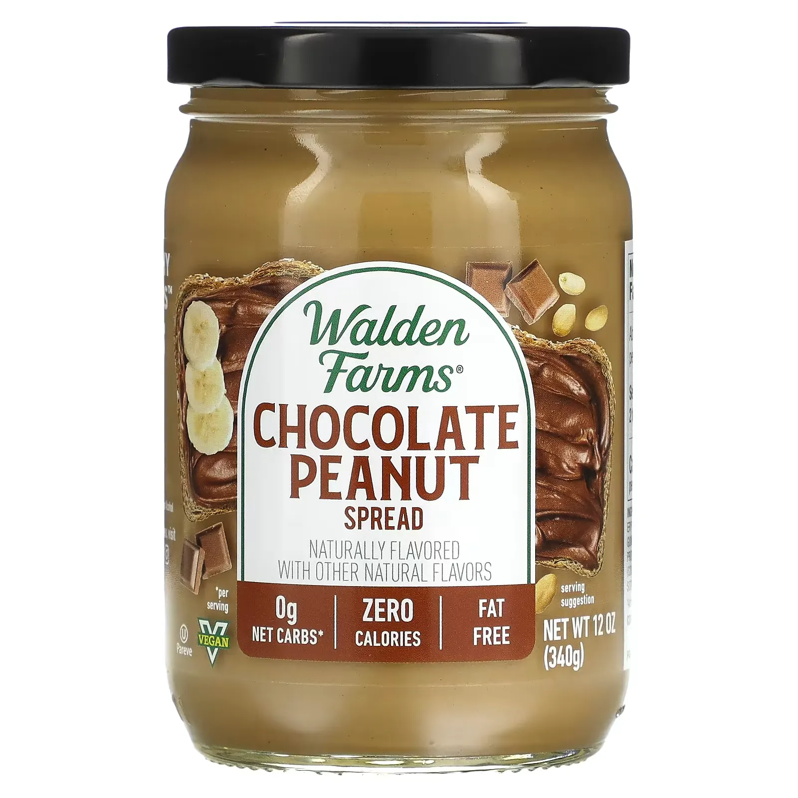 Chocolate Peanut Spread, 12 oz (340 g)