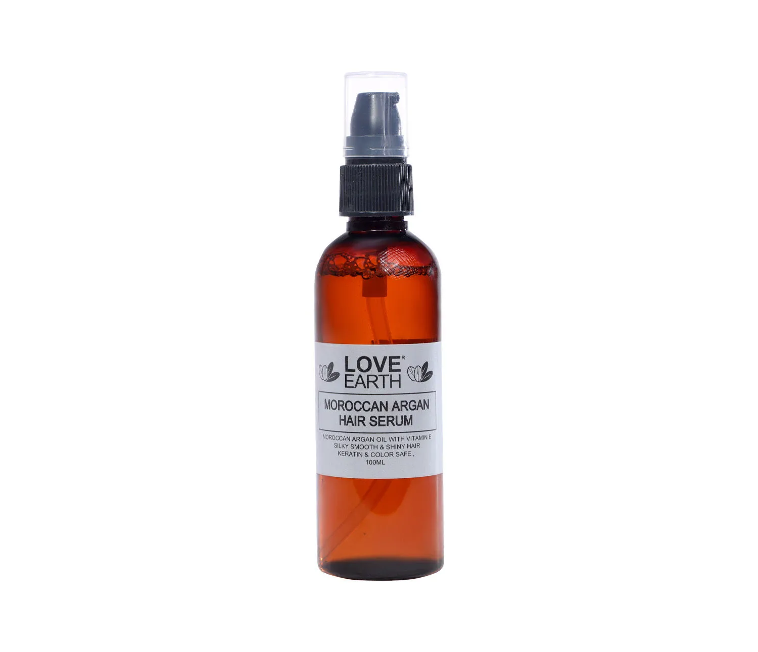 Love Earth Moroccan Argan Hair Serum with Argan Oil Bhringraj for Frizz Free & Shiny Hair