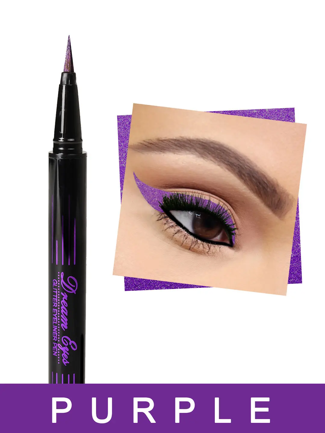 Incolor Dreameyes Glitter Eyeliner Purple 2 Gms