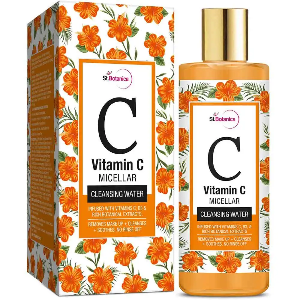 St.Botanica Vitamin C Micellar Cleansing Water,  150 ml  for All Skin Types