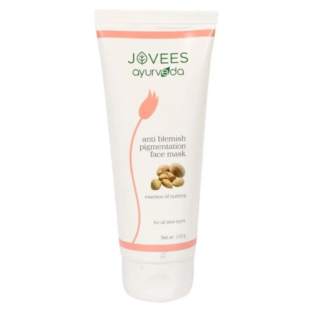 Jovees Herbal Anti Blemish Pigmentation Face Mask | Reduces Dark Spots & Acne Scars | Soothes Skin Irritations | For All Skin Types | 120g