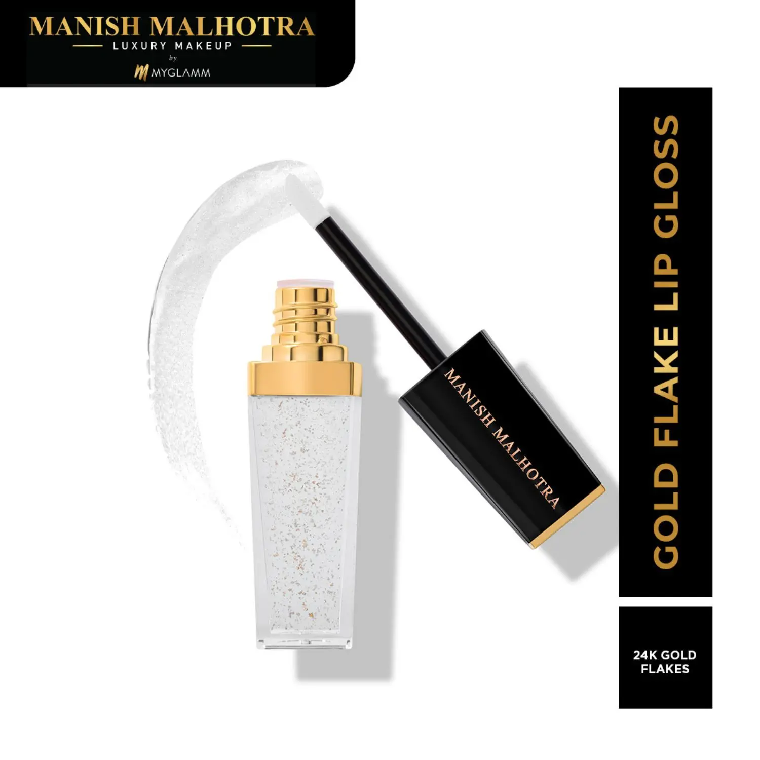 MyGlamm Manish Malhotra Gold Flake Lipgloss-9ml