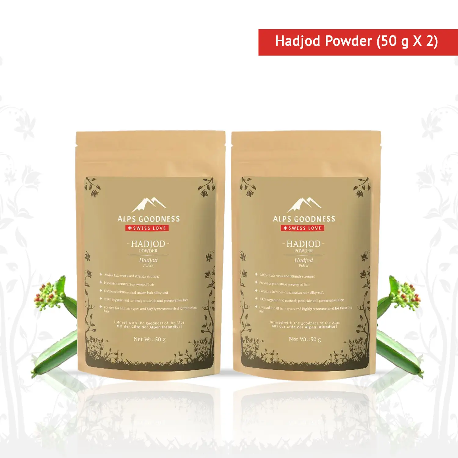 Alps Goodness Powder - Hadjod (50 g)- Pack of 2