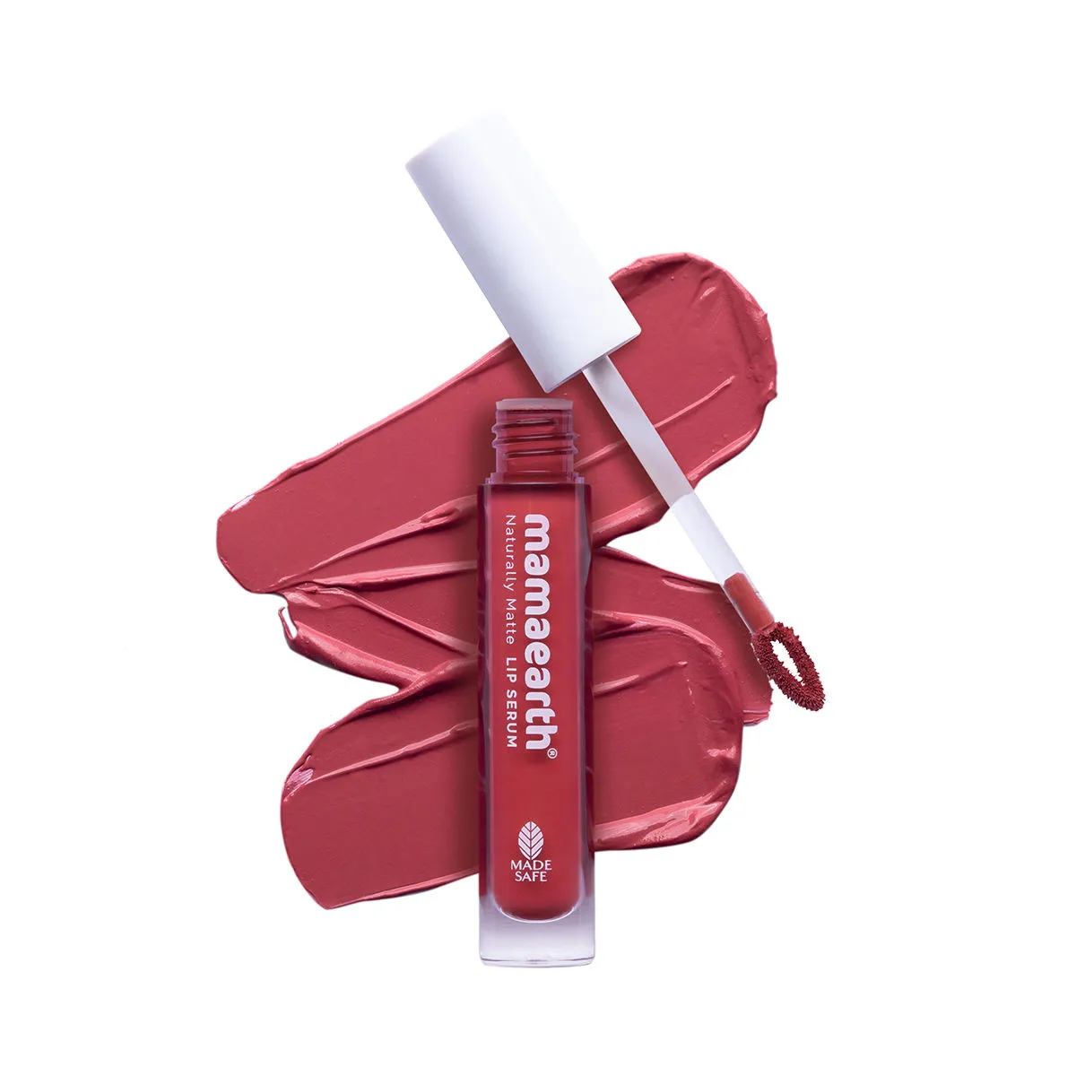 Mamaearth Naturally Matte Lip Serum - Matte Liquid Lipstick with Vitamin C & E - Candylicious Nude