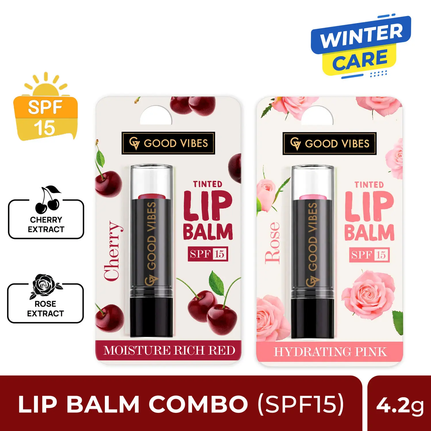 Lip Duo Cherry/ Rose Lip Balm