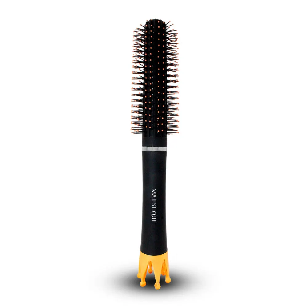 Majestique Roller Round Brush For Blow Drying Is Perfect To Style - Exclusive Crown Handle