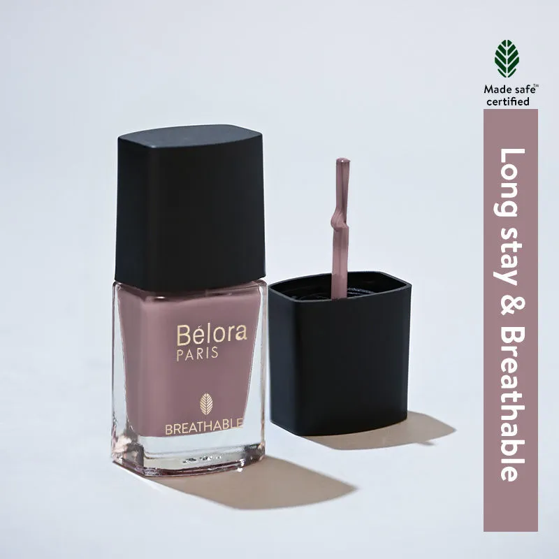 Belora Paris Breathable Made Safe Longstay Nail Polish - 5 Nudest Nude