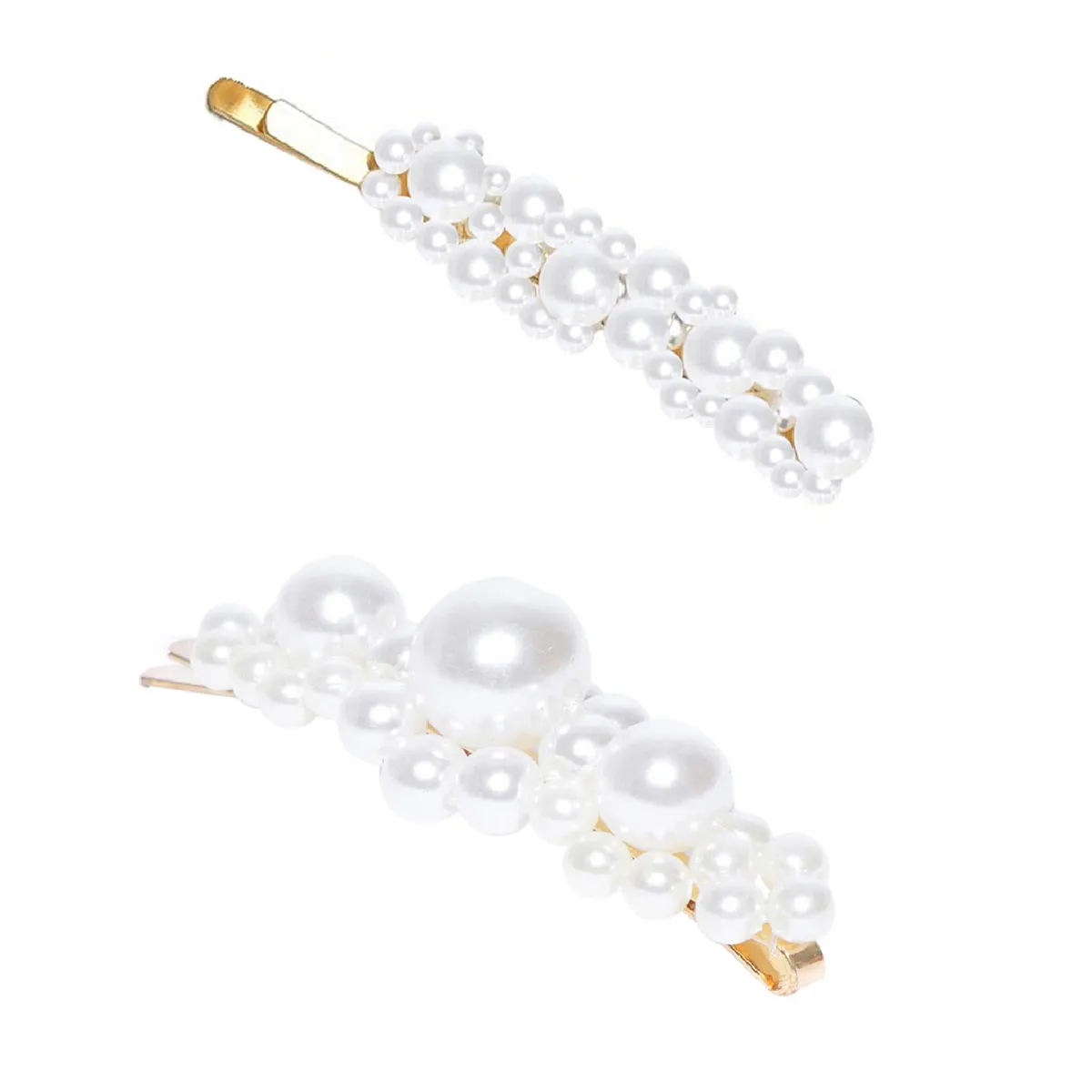 Fabula Set Of 2 Pearl Studded Party Hair Clips