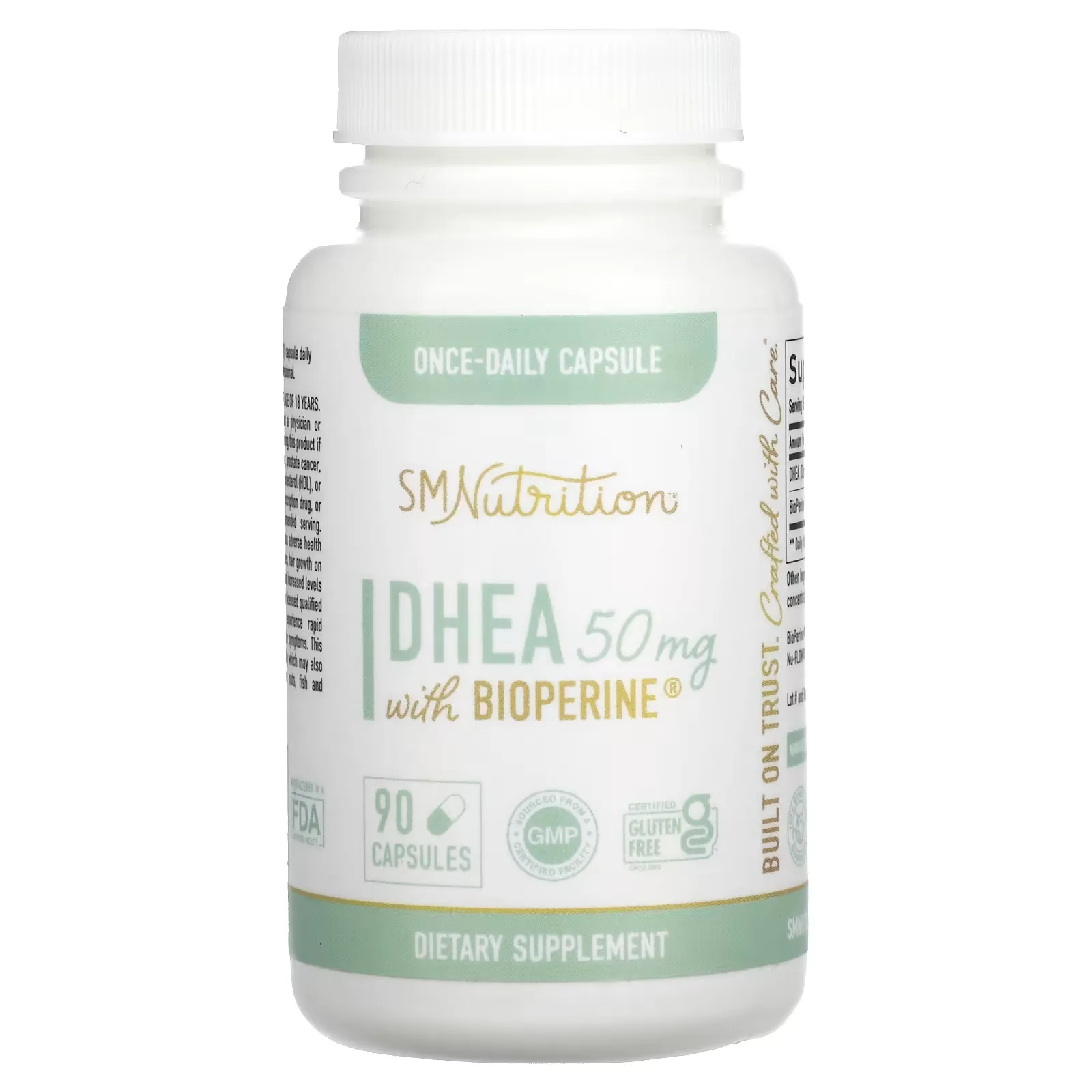 DHEA  with Bioperine , 50 mg , 90 Capsules